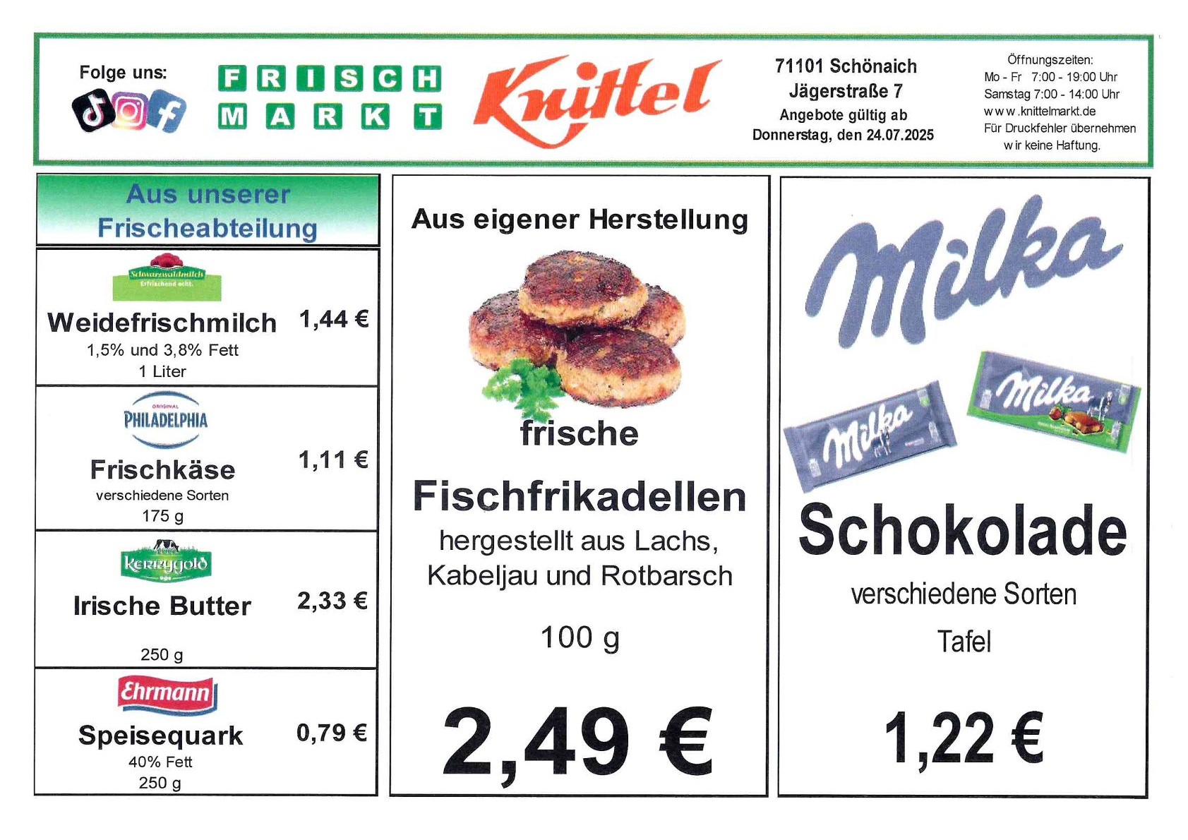 Angebot Rückseite