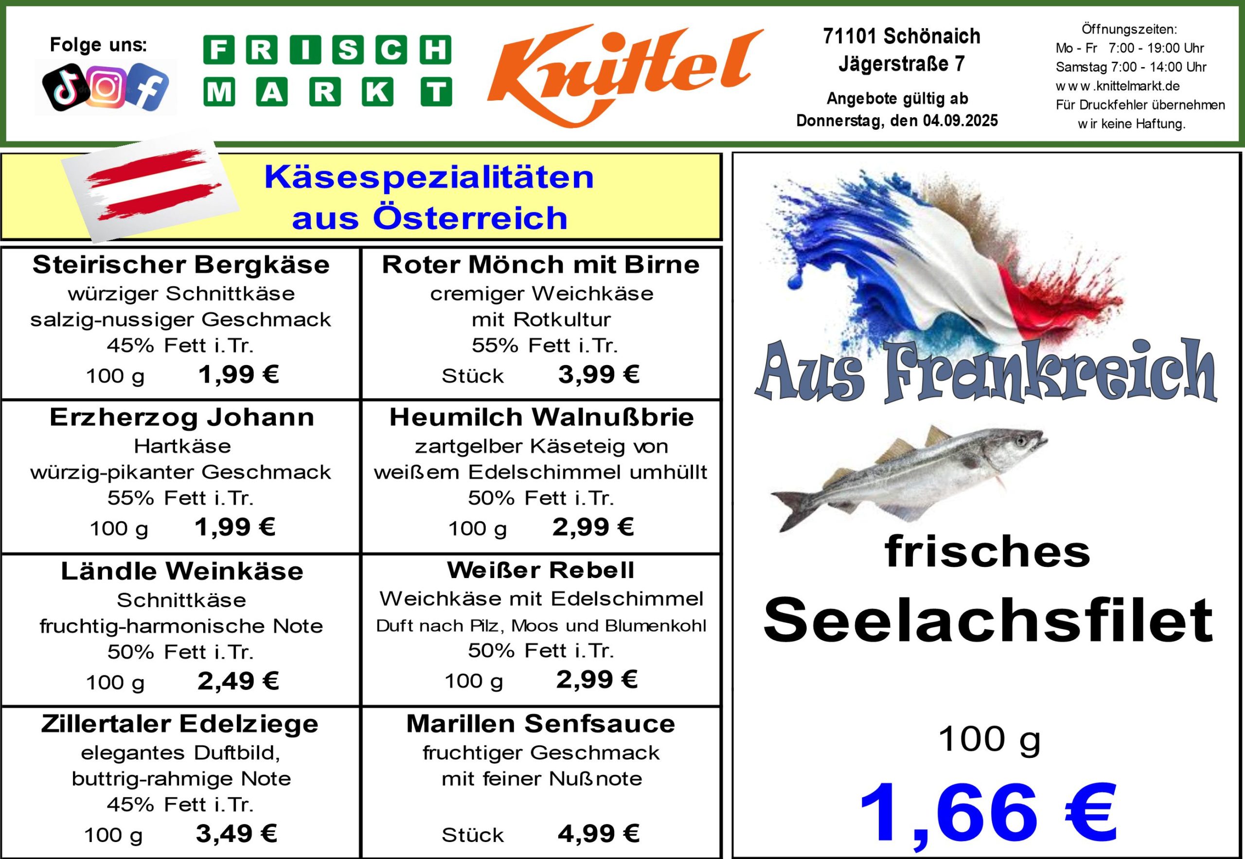 Angebot Rückseite