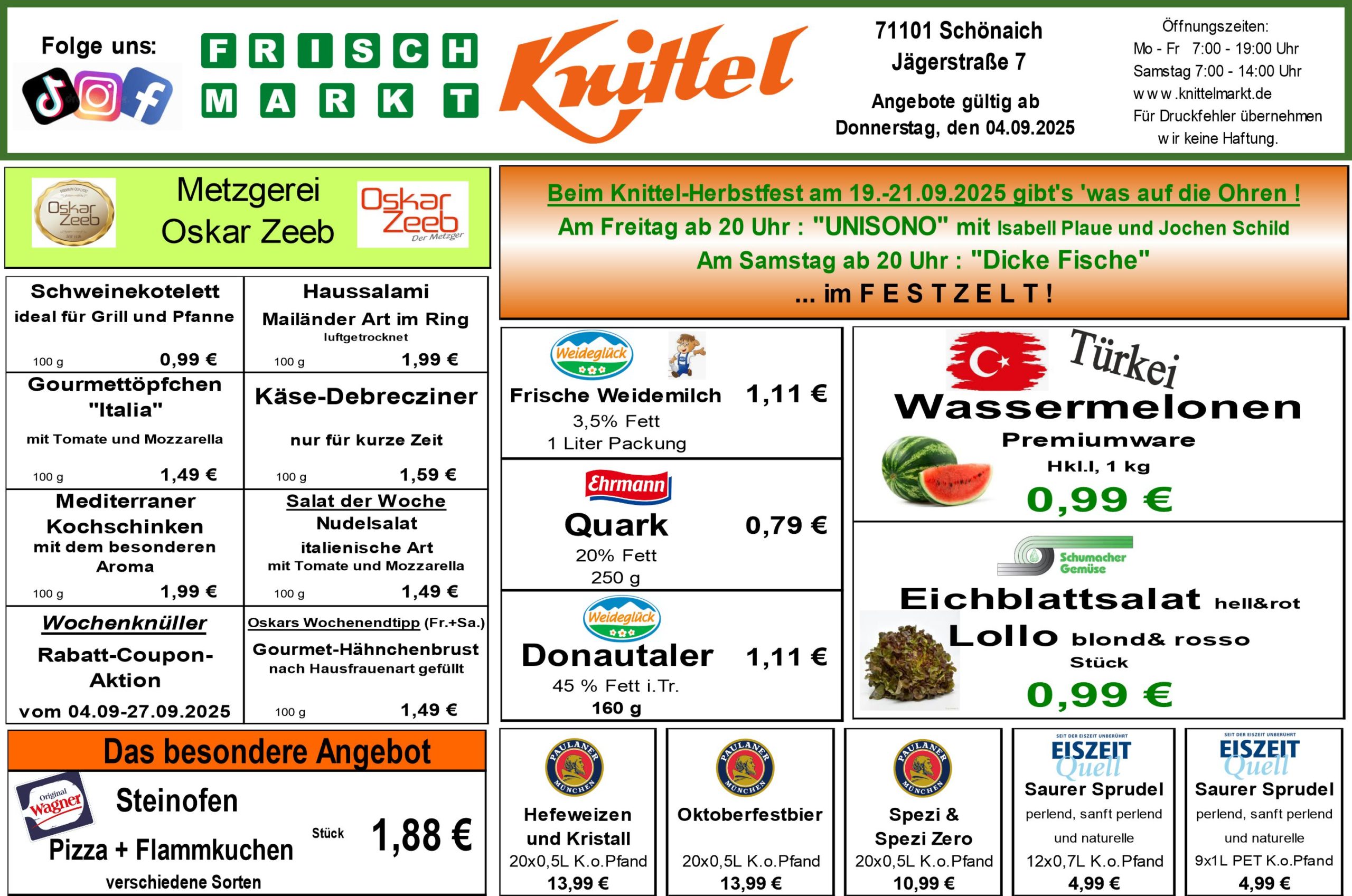 Angebot Vorderseite
