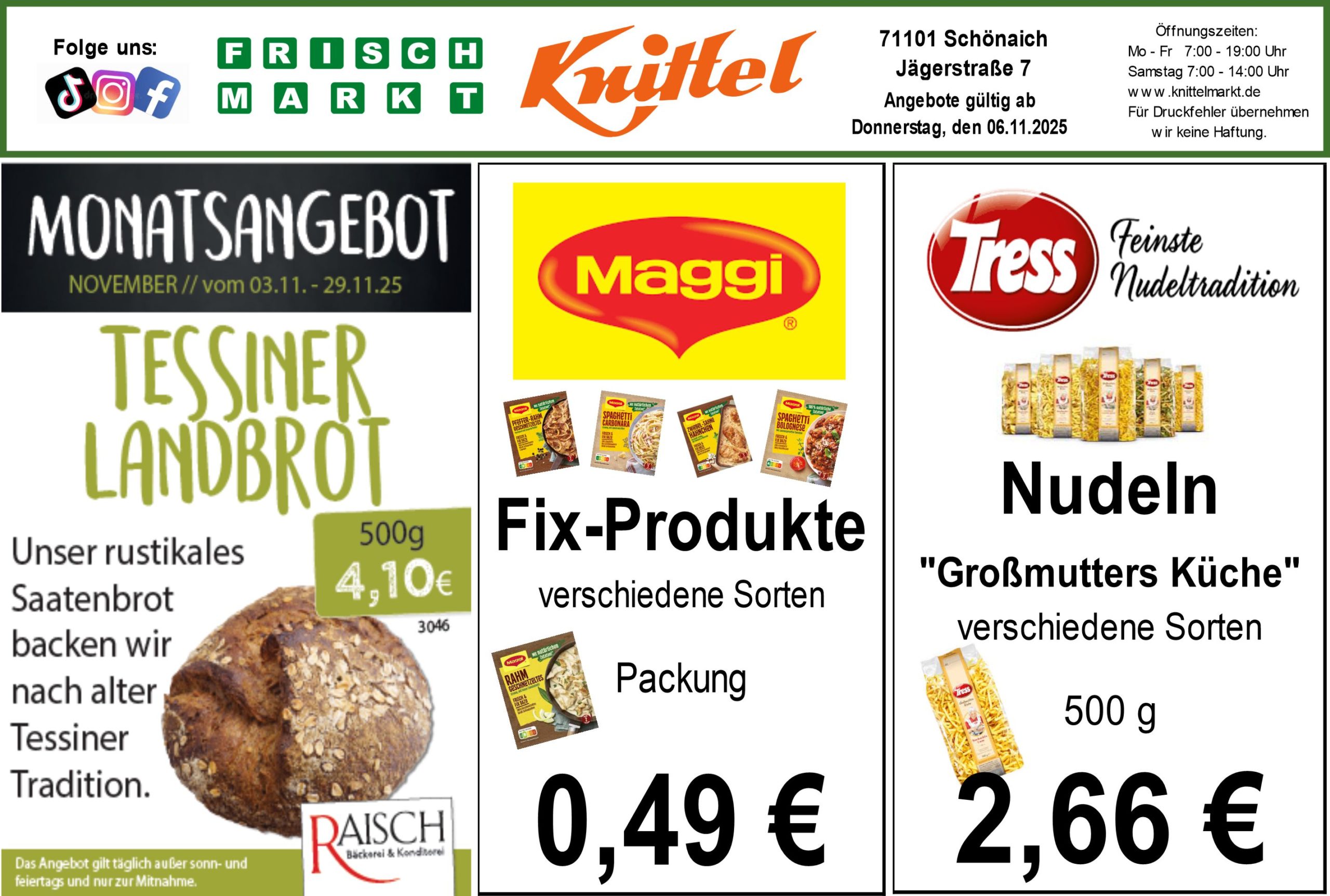 Angebot Rückseite