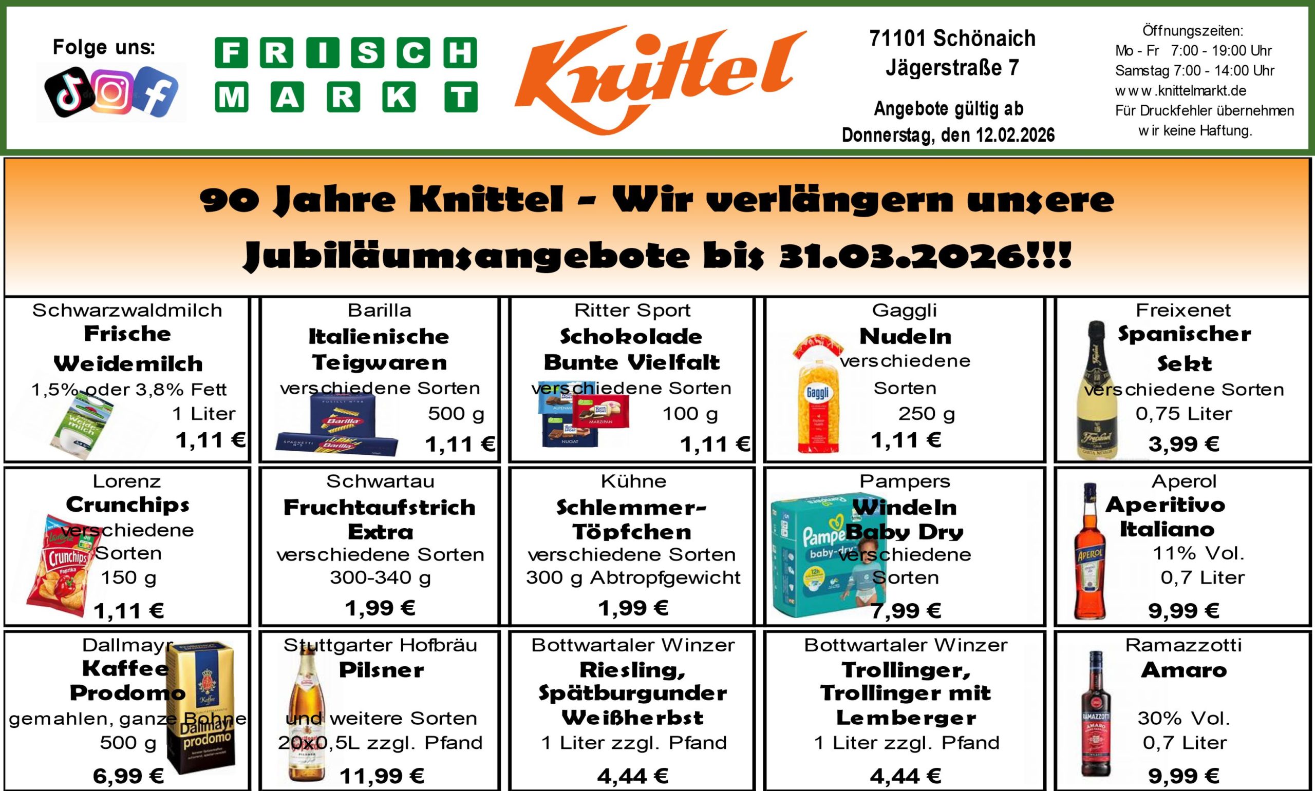 Angebot Rückseite