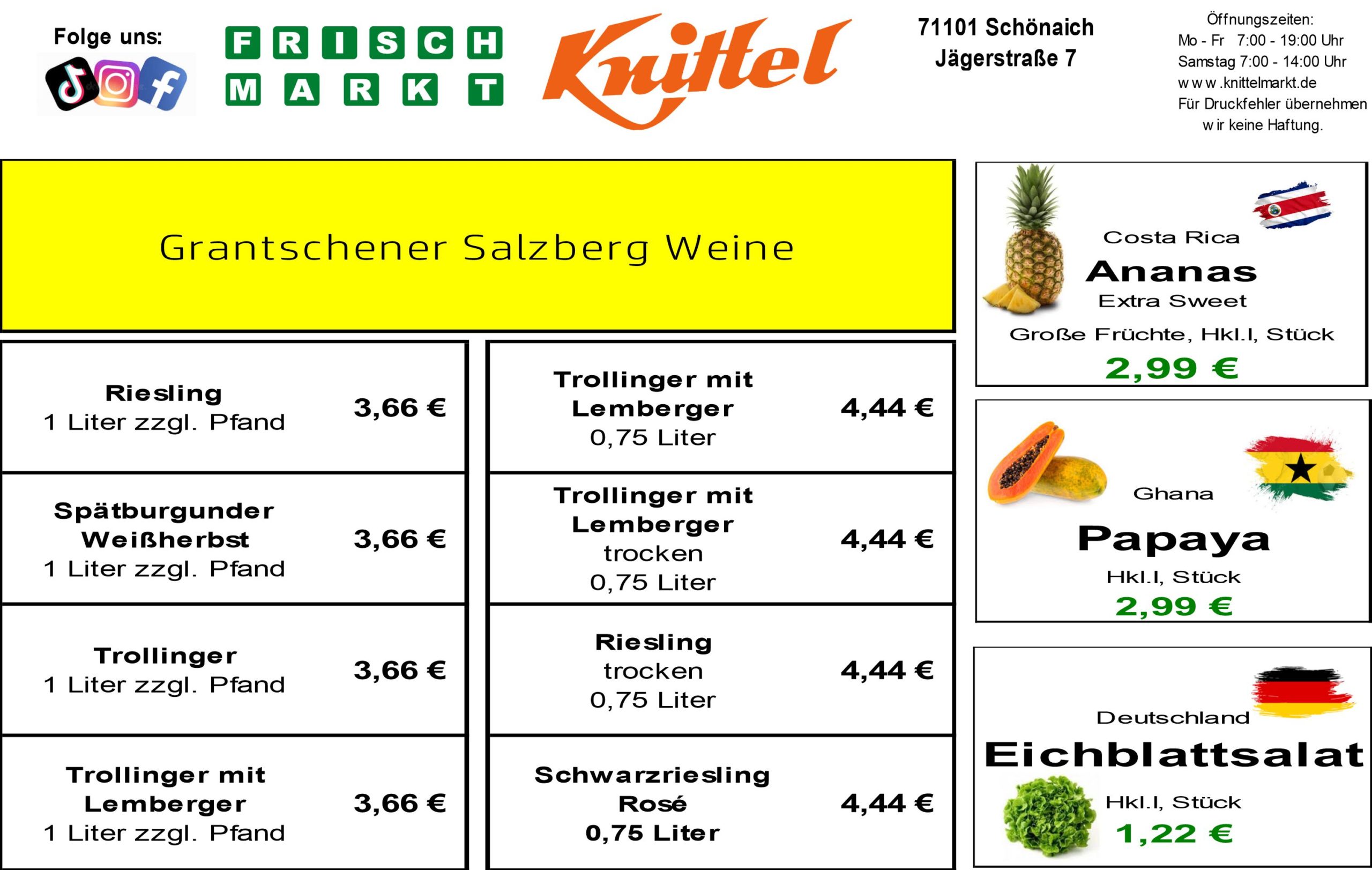 Angebot Rückseite