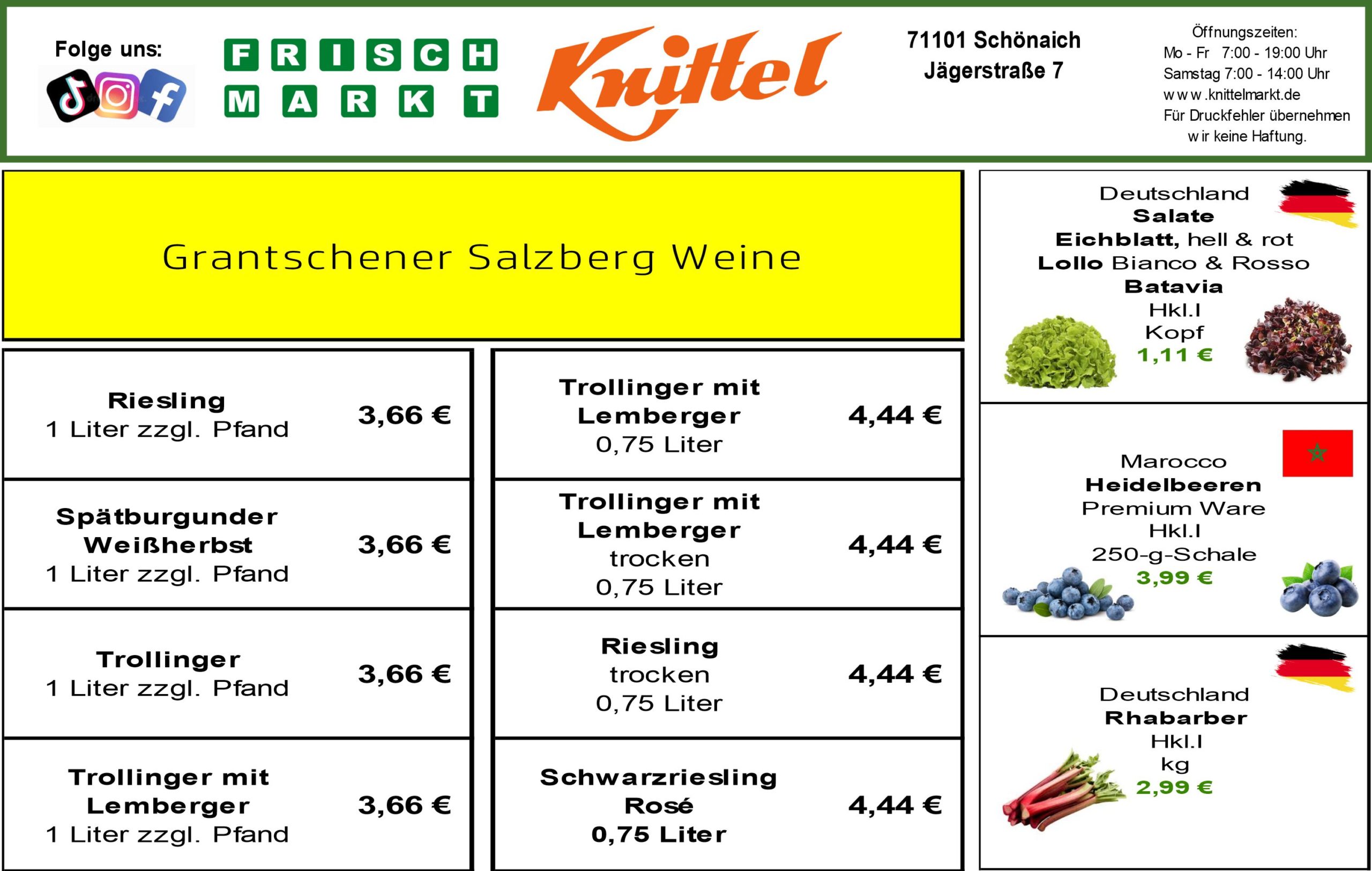 Angebot Rückseite