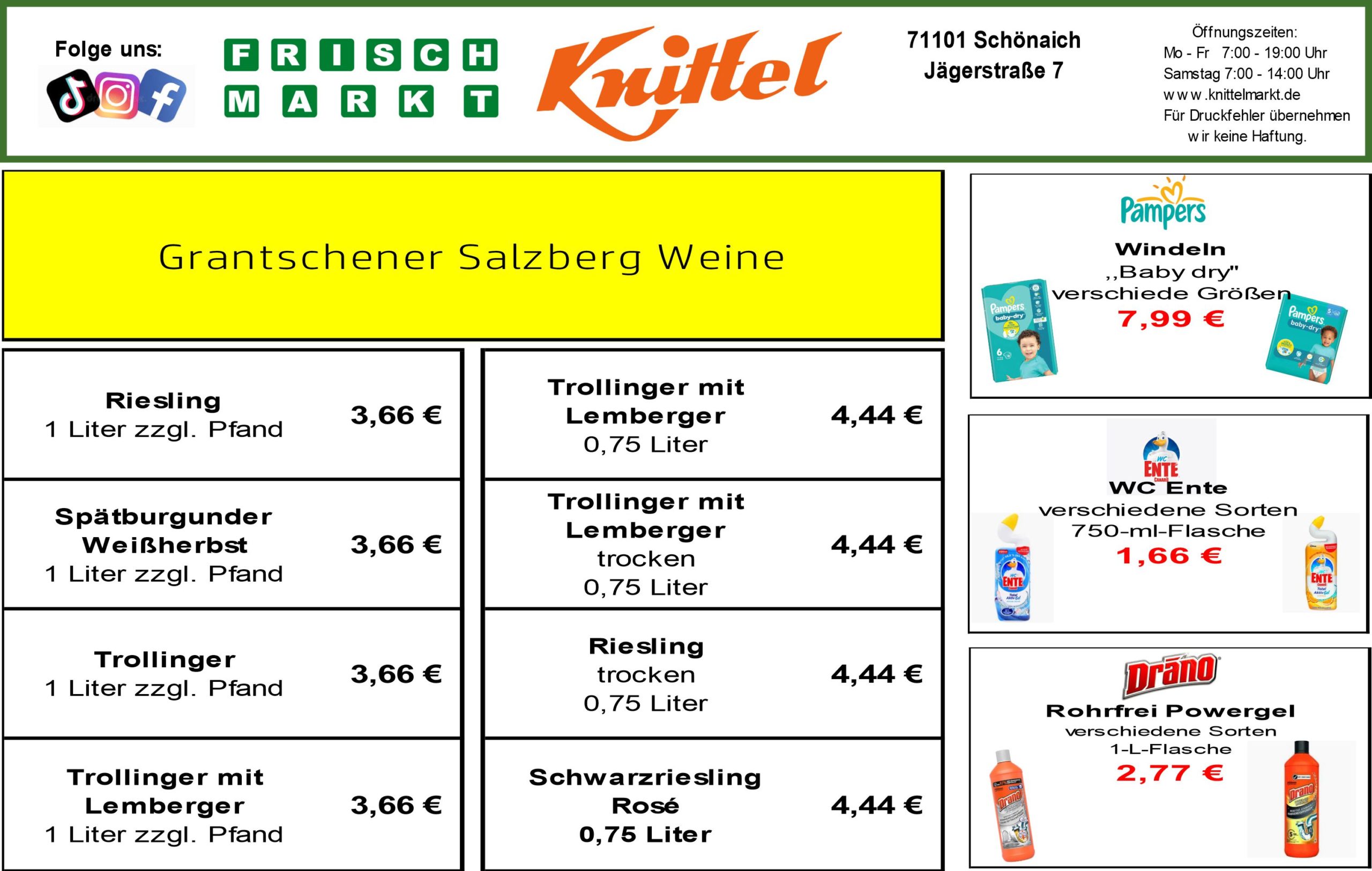 Angebot Rückseite