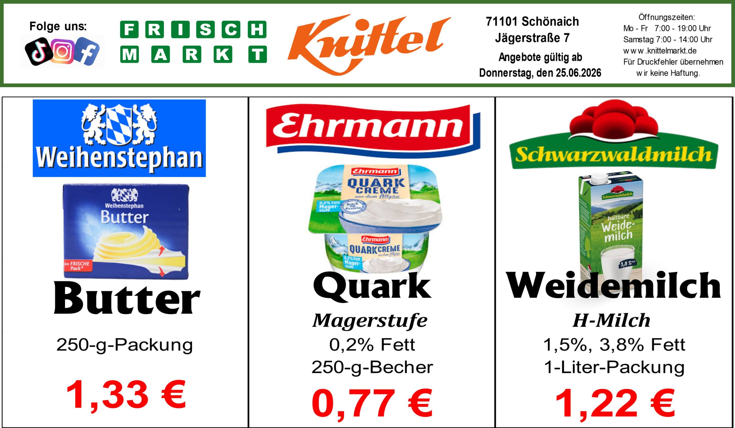 Angebot Rückseite