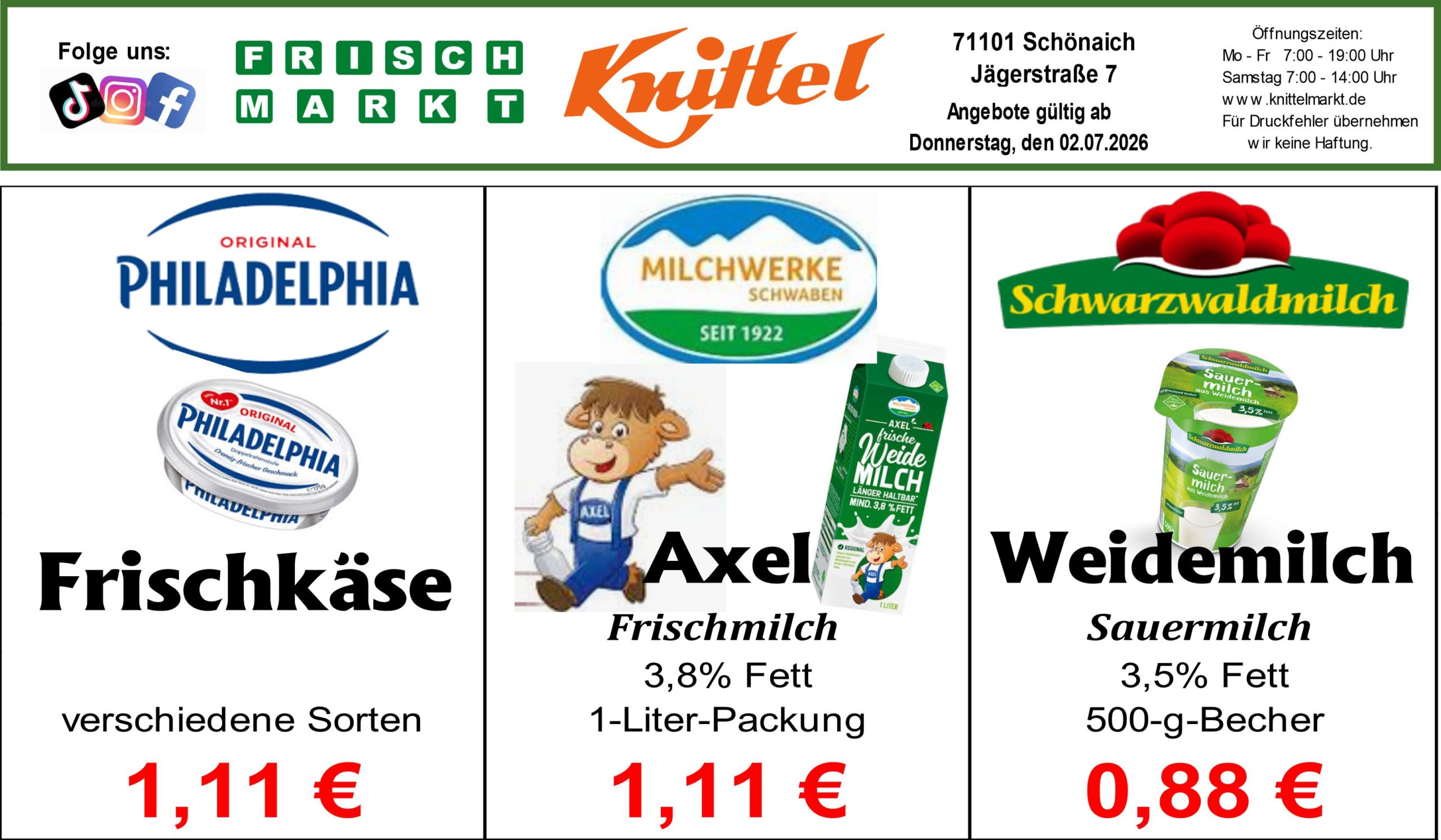 Angebot Rückseite