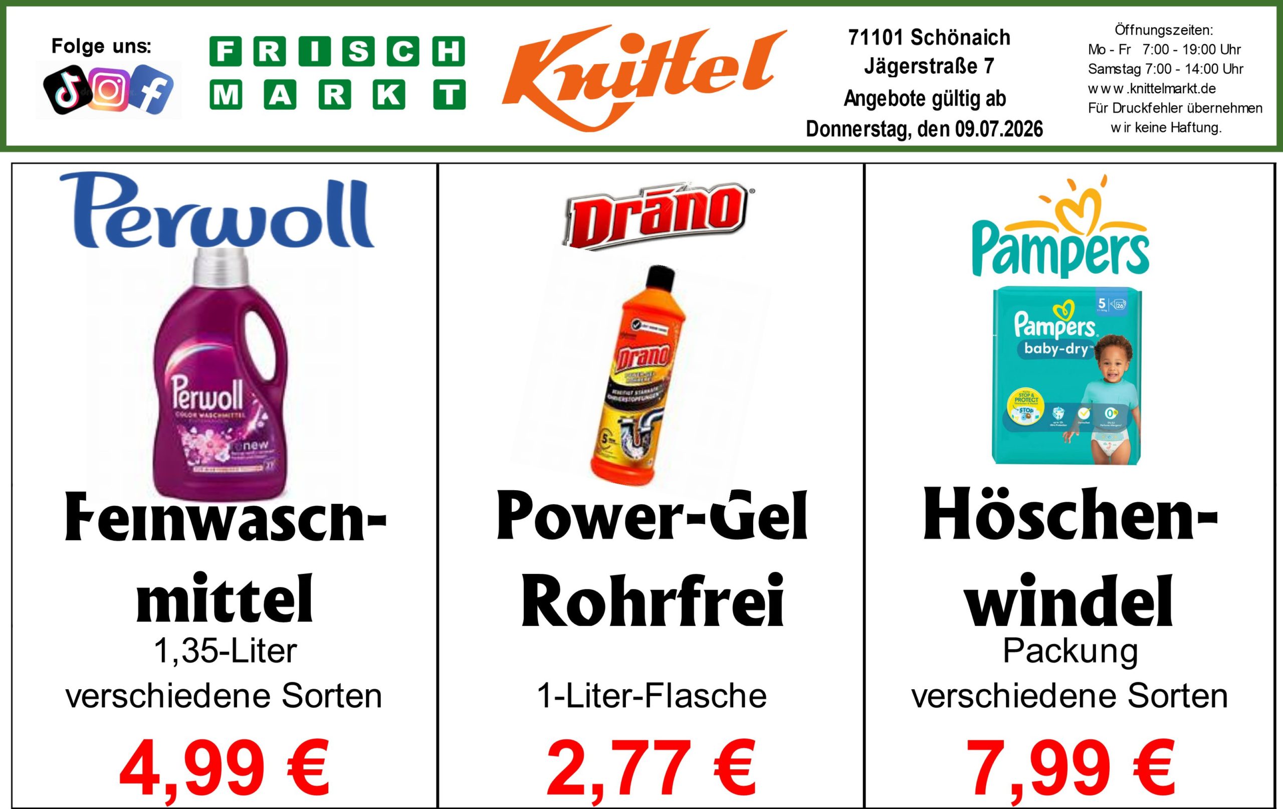 Angebot Rückseite