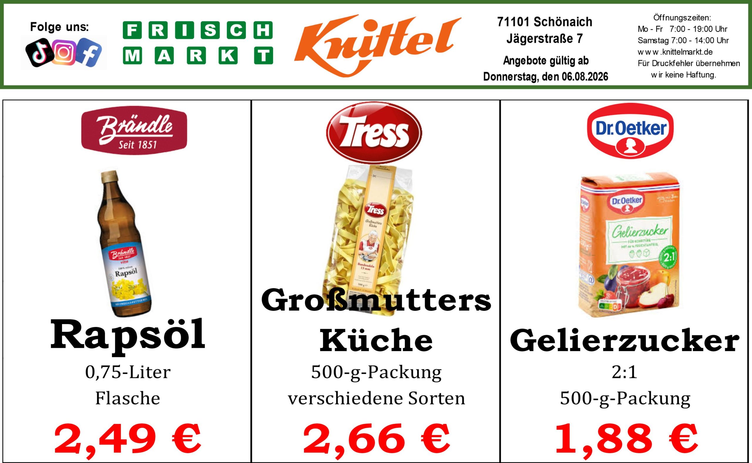 Angebot Rückseite