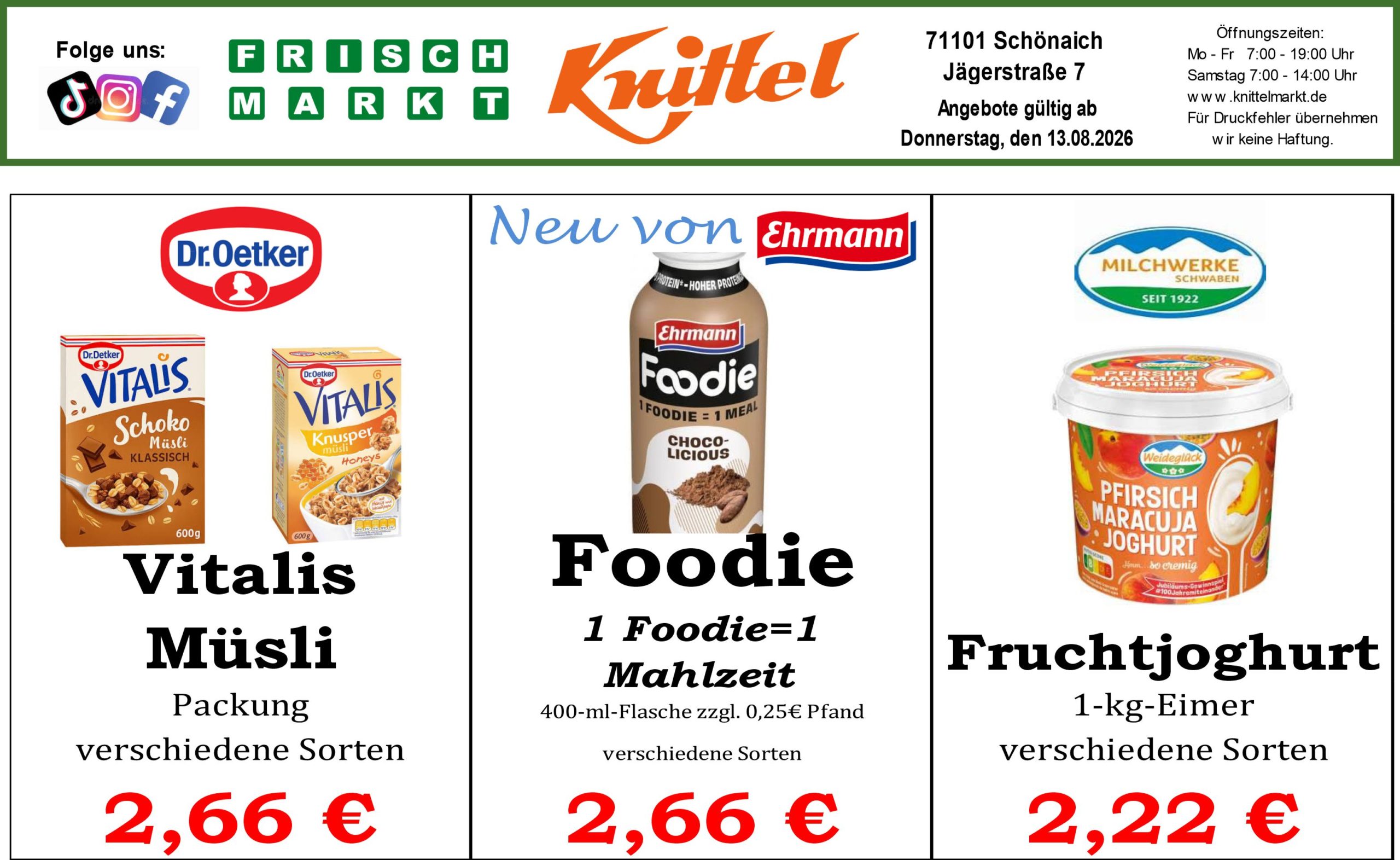 Angebot Vorderseite