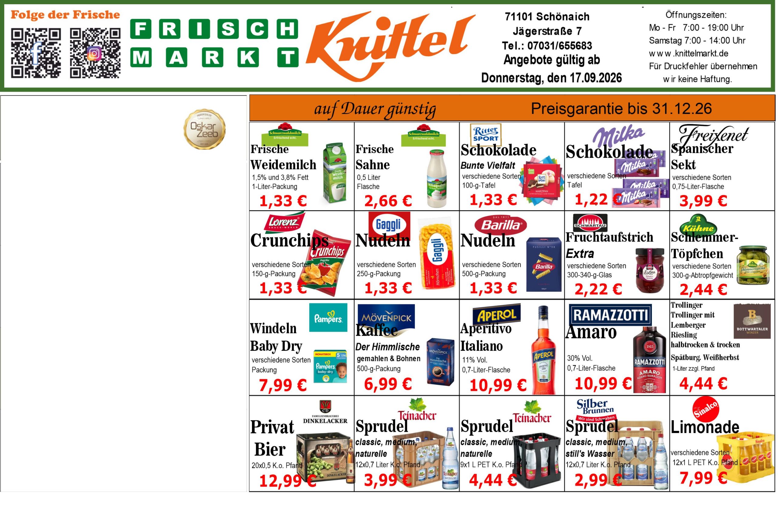 Angebot Vorderseite