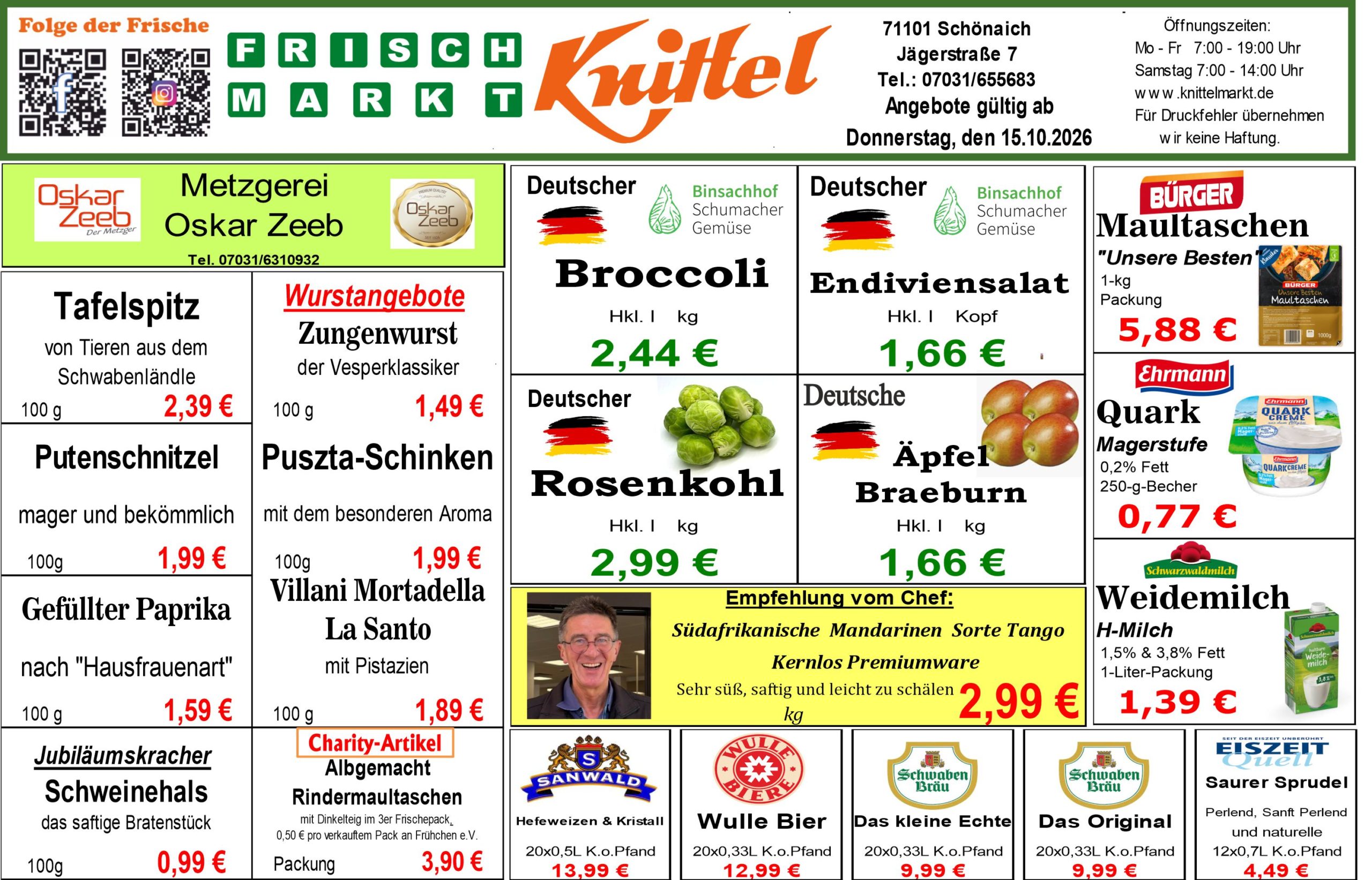 Angebot Vorderseite