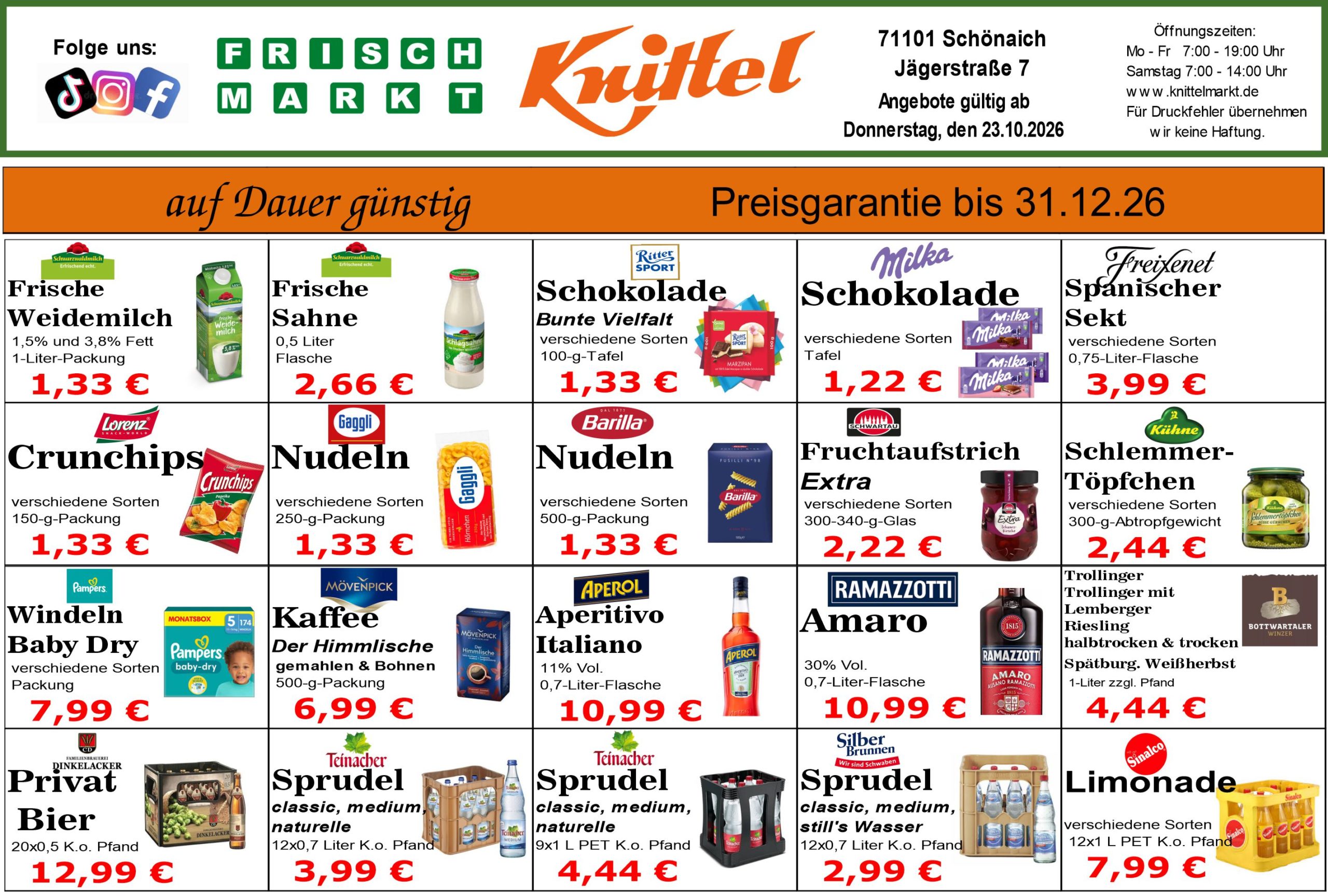 Angebot Rückseite