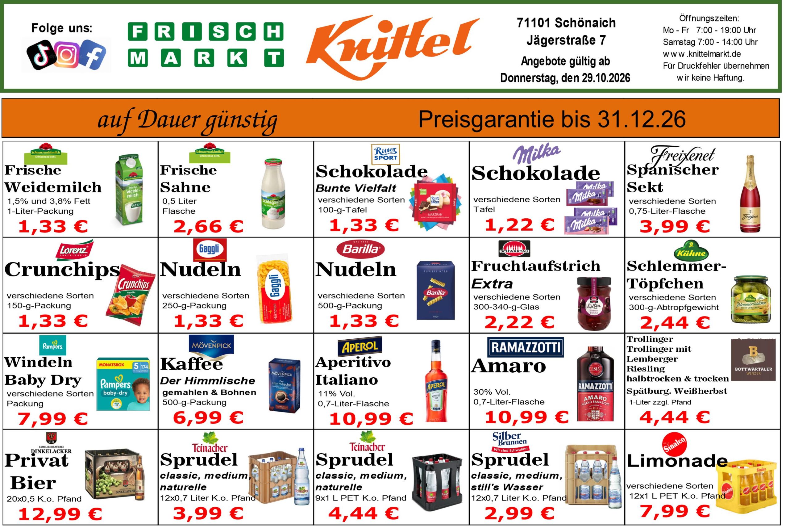 Angebot Rückseite
